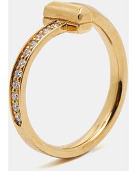 Tiffany & Co. - Tiffany T T1 Diamonds 18k Gold Ring - Lyst