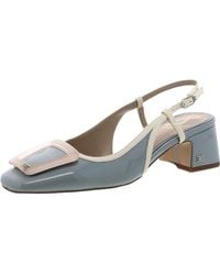Sam Edelman - Tracie Patent Leather Block Heel Mule Sandals - Lyst