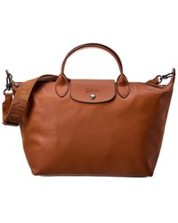 Longchamp - Le Pliage X-large Leather Bag - Lyst