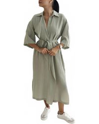 Spektre - Belted Midi Shirt Dress - Lyst