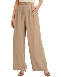 Bluivy - Pleated Wide-Leg Pants - Lyst