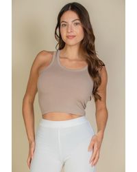 TRUEDAMES - Ribbed Tank Top - Lyst