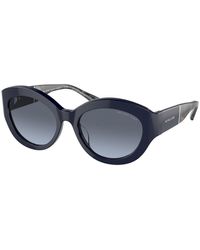 Michael Kors - Brussels 54mm Blue Sunglasses Mk2204u-39488f-54 - Lyst