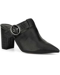 New York & Company - Stella Faux Leather Sandal Mules - Lyst