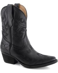 Forastero - Western Fashion Leather Boots - Lyst