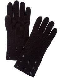 Forte - Cashmere Crystal Cuff Cashmere Gloves - Lyst
