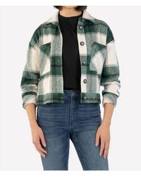 Kut From The Kloth - Luciana Crop Jacket Drop Shoulder - Lyst