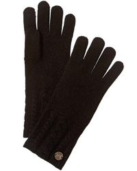 Bruno Magli - Cable Knit Cuff Cashmere Gloves - Lyst