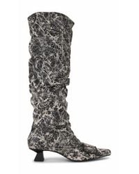 Dirt - Cracked Gathered Boots - Lyst
