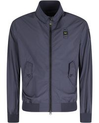 Blauer - Alwin Matte Effect Ribbed Trim Polyamide Jacket - Lyst