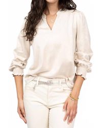 Ivy Jane - Long Sleeve Suede Top - Lyst