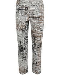 Avenue Montaigne - Cotton Blend Trousers - Lyst