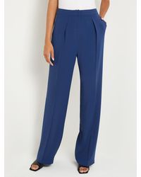 Misook - Woven Twill Tailored Wide Leg Pant - Lyst