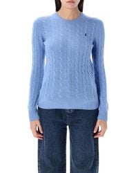 Polo Ralph Lauren - Julianna Knit Cable Sweater - Lyst