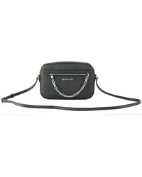 Michael Kors - Jet Set Item Large East West Saffiano Leather Zip Chain Crossbody Handbag - Lyst