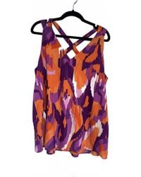 Adrienne - V Neck Tank Top - Lyst