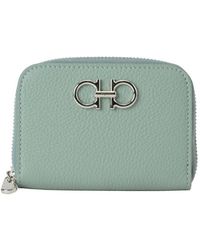 Ferragamo - Gancini Zip Wallet Card Holder - Lyst