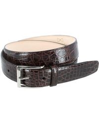 Trafalgar - Genuine Caiman Crocodile 35mm Leather Dress Belt - Lyst