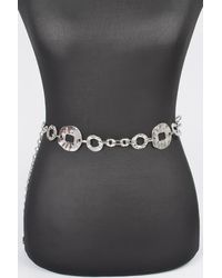 Fashnzfab - Hammered Metal Chain Belt - Lyst