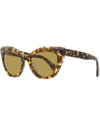 Oliver Peoples - Laiya Cat Eye Sunglasses Ov5452s Brown Melange 55mm - Lyst