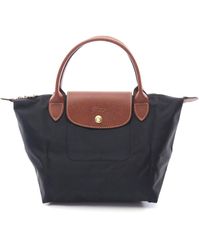 Longchamp - Le Pliage S Canvas Leather Handbag - Lyst