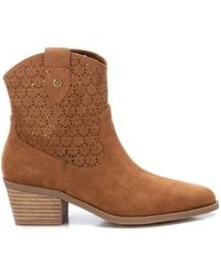 Xti - Suede Ankle Booties By - Lyst