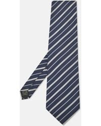Gianfranco Ferré - Diagonal Striped Silk Traditional Tie - Lyst