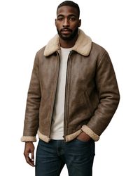 Infinity Leather - B3 Ww2 Sheepskin Leather Flying Aviator Jacket-Paarl - Lyst