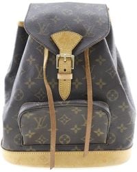 Louis Vuitton - Montsouris Canvas Backpack Bag (pre-owned) - Lyst