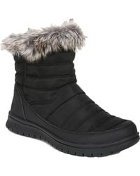 Ryka - Suzy Quilted Ankle Shearling Boots - Lyst