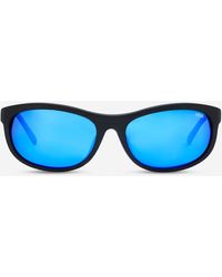 Revo - Vintage Wrap Matte Black & H2o Heritage Blue Wrap Sunglasses Re118001h20 - Lyst
