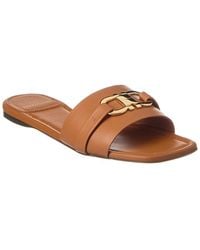 Ferragamo - Leah Ornament Leather Sandal - Lyst