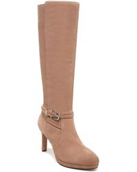 Naturalizer - Taelynn Leather Belted Knee-high Boots - Lyst
