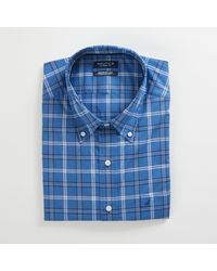 Nautica - Big & Tall Classic Fit Wrinkle-resistant Plaid Shirt - Lyst