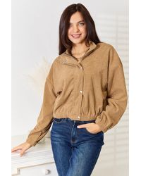TRUEDAMES - Perfee Long Sleeve Dropped Shoulder Jacket - Lyst