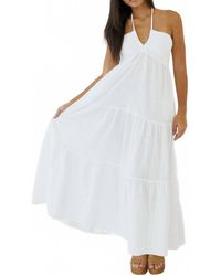 Blanco BY NATURE - Zoey Tie Back Long Flowy Dress - Lyst