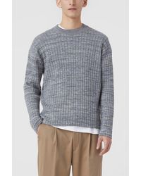 Closed - Crew Neck Ribbed Jumper - Lyst