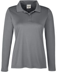 Team 365 - Zone Performance Long Sleeve Polo - Lyst