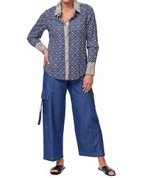Tulip Clothing - Gretchen Button Down Blouse - Lyst
