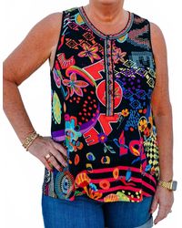 Johnny Was - The Janie Favorite Henley Swing Tank - Lyst