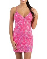 Scala - Sequin Embellished Lace Back Dress - Lyst