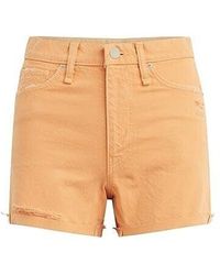 Hudson Jeans - Devon Boyfriend Shorts 26 Cotton High-Rise Jdm425 - Lyst