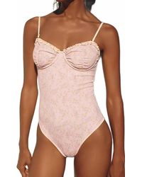LoveShackFancy - Brooksie One-Piece Swimsuit - Lyst