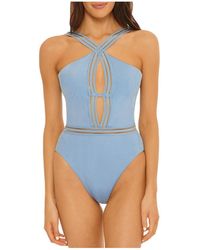Isabella Rose - Queensland High Leg 1pc Lined Nylon One-piece Swimsuit - Lyst