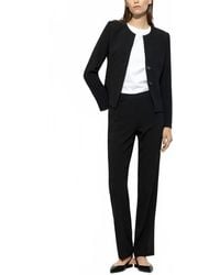 Luisa Cerano - Straight-Cut Suit Trouser - Lyst