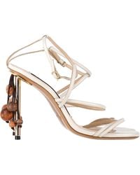 Jacquemus - Beaded Strappy Sandal Heels - Lyst