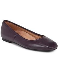 Vionic - Orinda Ballet Flats Winter Plum Leather Shoes Zap122 - Lyst