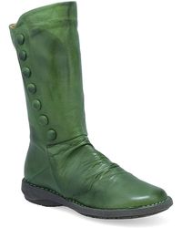 Miz Mooz - Petrillo Boots -9.5 Leather Ruched Mid-Calf Zpo3556 - Lyst