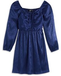 Aqua - Ruched Short Mini Dress - Lyst