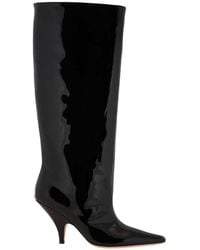 Bally - Katy Patent Leather Long Boots, Brand Size 37 Us - Lyst
